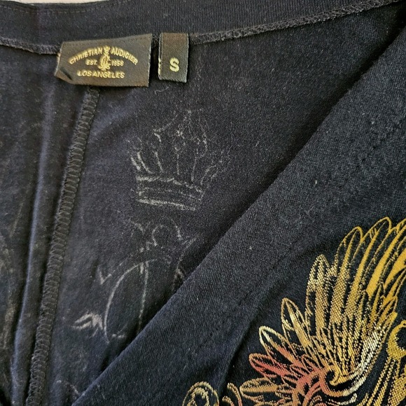 Christian Audigier Midi Dress Black Small‎ - Picture 12 of 14